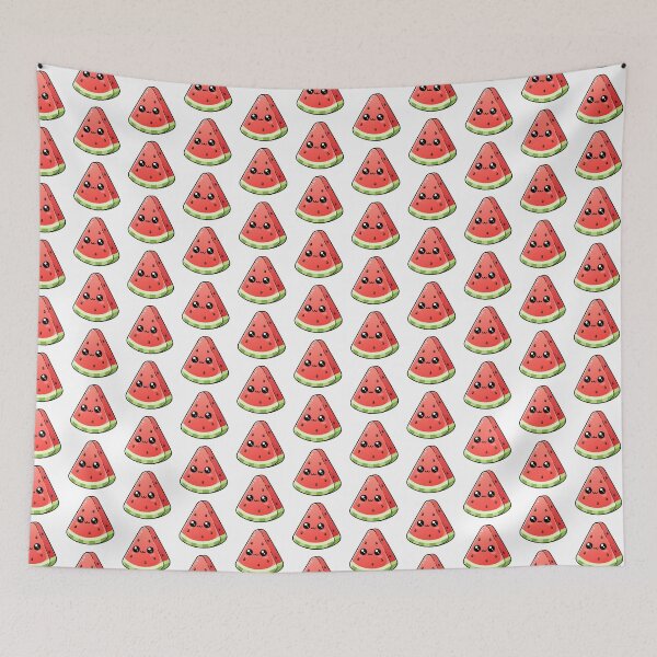 Item preview, Cute Kawaii Watermelon Slice – Adorable Smiling Fruit Illustration designed and sold by Royalsticker.