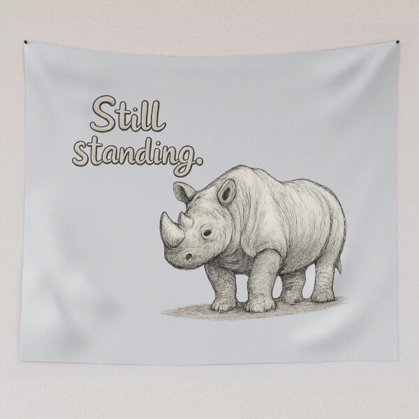 Item preview, Still Standing Rhino designed and sold by ChirpInc.