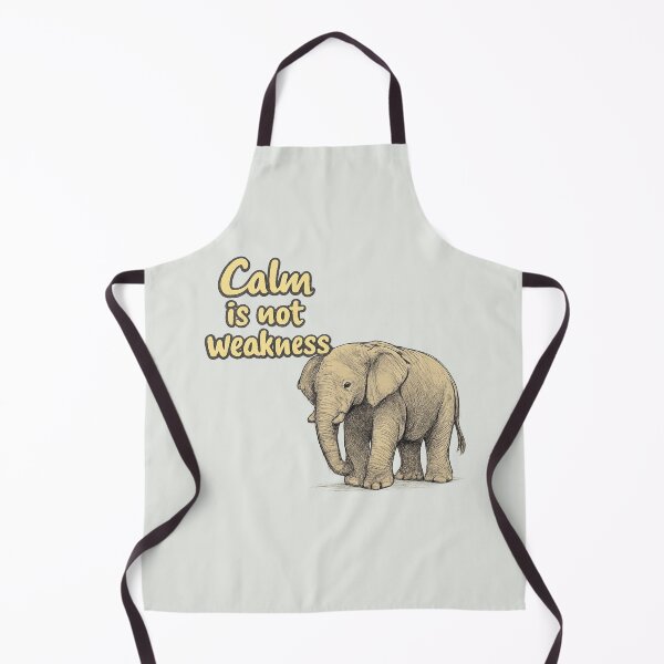 Item preview, Calm Is Not Weakness Elephant designed and sold by ChirpInc.