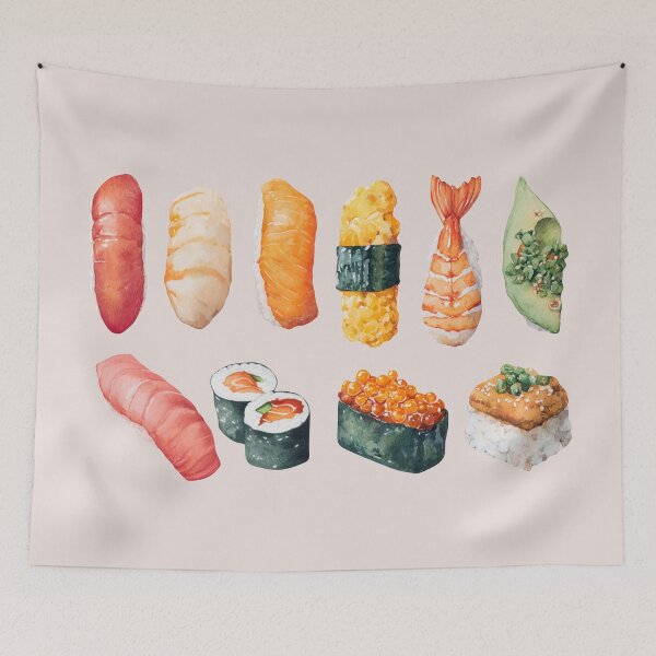 Item preview, Assortment of Sushi designed and sold by Violet Peonies.
