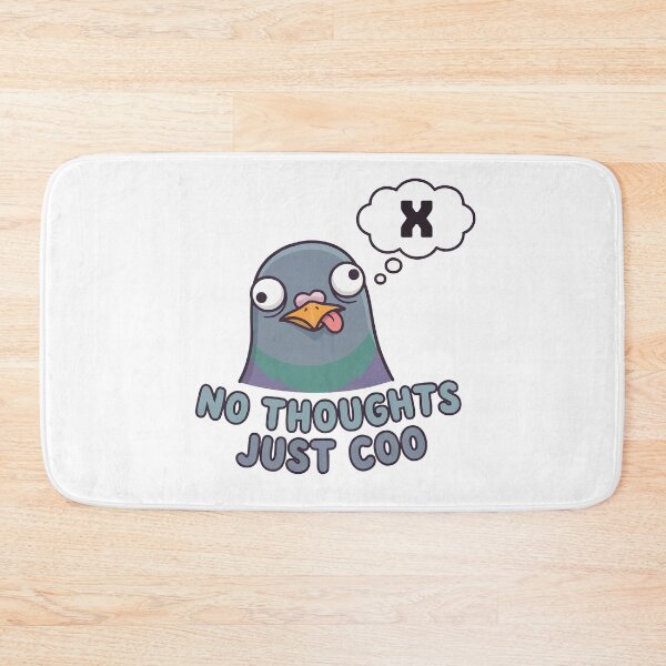 Item preview, No Thoughts Just Coo - Derpy Pigeon Face Meme designed and sold by Petzzz.