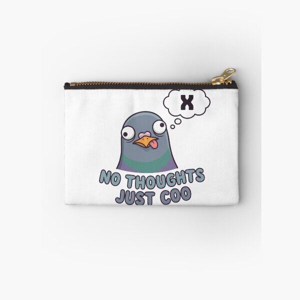 Item preview, No Thoughts Just Coo - Derpy Pigeon Face Meme designed and sold by Petzzz.