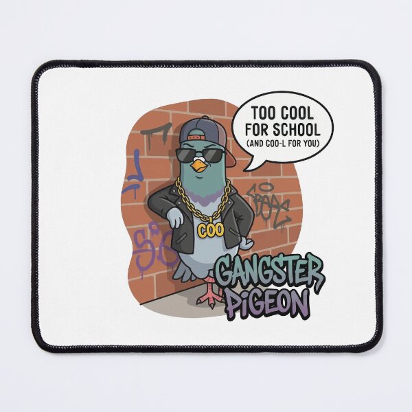 Item preview, Too Cool for School - Funny Gangster Pigeon Pun designed and sold by Petzzz.