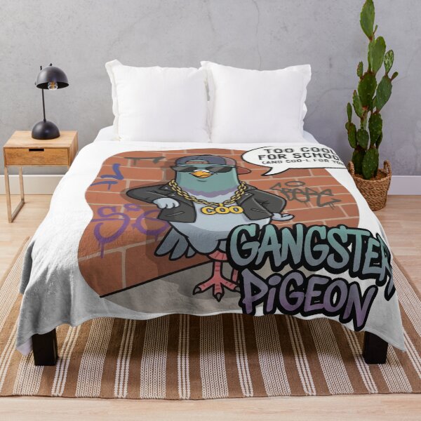 Item preview, Too Cool for School - Funny Gangster Pigeon Pun designed and sold by Petzzz.