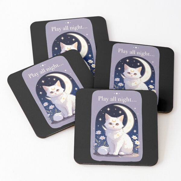 Item preview, Play All Night Cat-Fantasy Gamer Cat designed and sold by GrumpySableye.