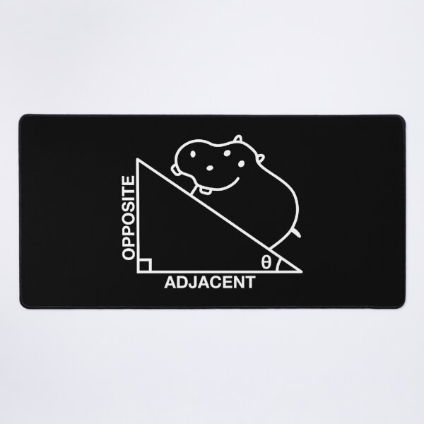 Item preview, Funny Nerdy Opposite Adjacent Hippotenuse Trigonometry Math Teacher White Text designed and sold by MathWare MathClips.
