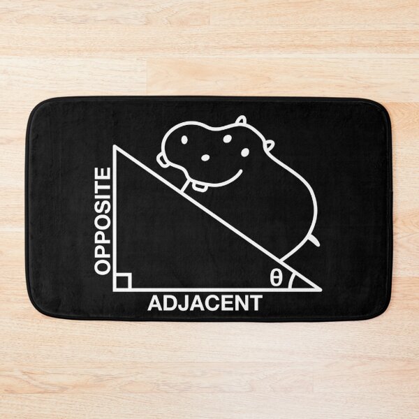 Item preview, Funny Nerdy Opposite Adjacent Hippotenuse Trigonometry Math Teacher White Text designed and sold by MathWare MathClips.