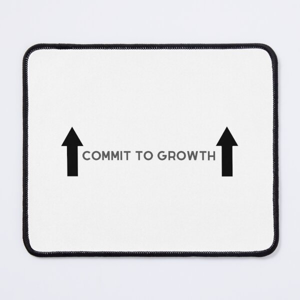Item preview, Commit to growth motivation design designed and sold by IronMindStudio.