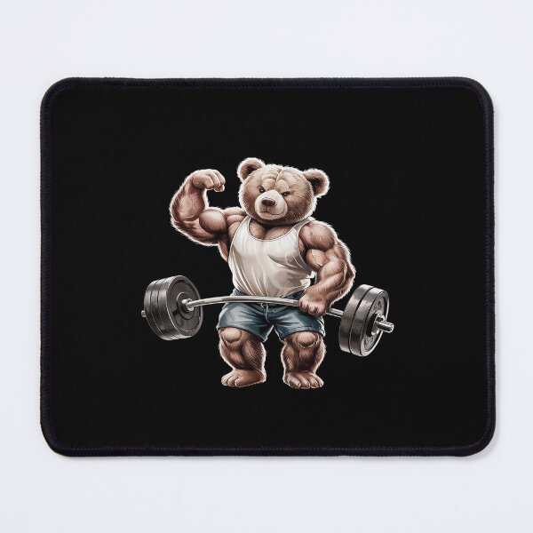 Item preview, Teddy Bear Lifting Weights Gym Workout Animal designed and sold by CombatTask.