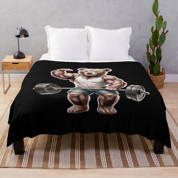 Item preview, Teddy Bear Lifting Weights Gym Workout Animal designed and sold by CombatTask.