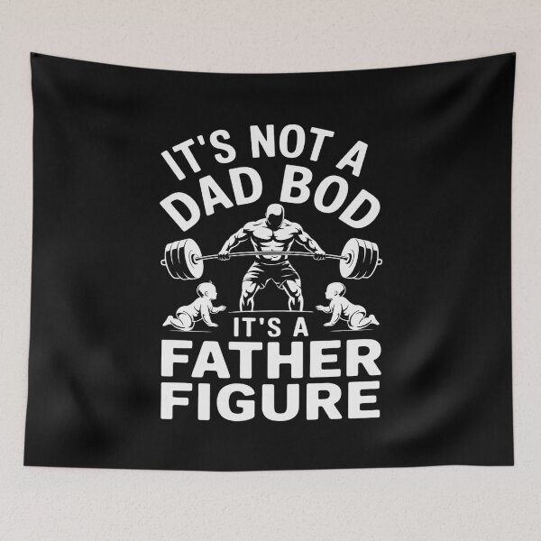 Item preview, Weightlifting Dad Bod Baby and Dumbbell bodybuilder  designed and sold by MythWoot.