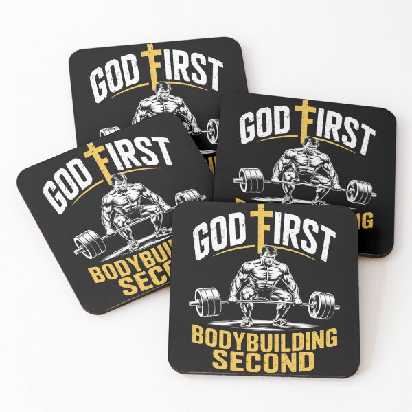 Item preview, God First Bodybuilding Second Christian Gym Workout For Men  designed and sold by CombatTask.