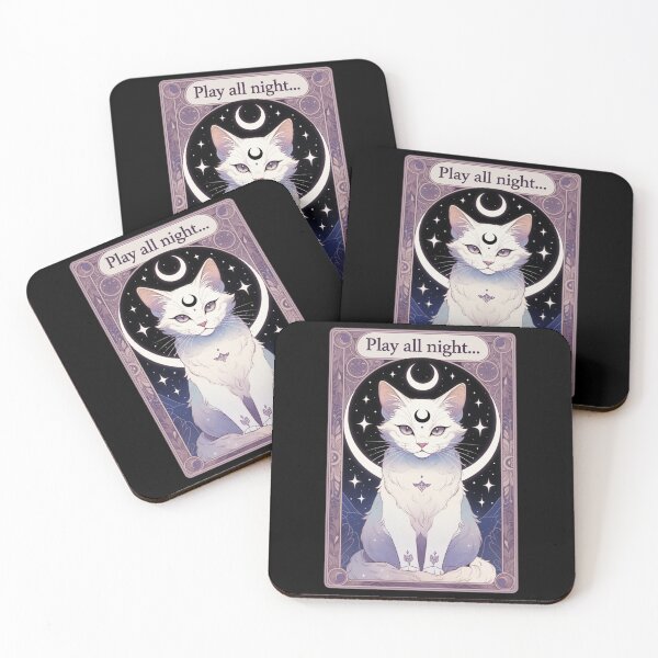 Item preview, Play All Night Moonlight Cat designed and sold by GrumpySableye.