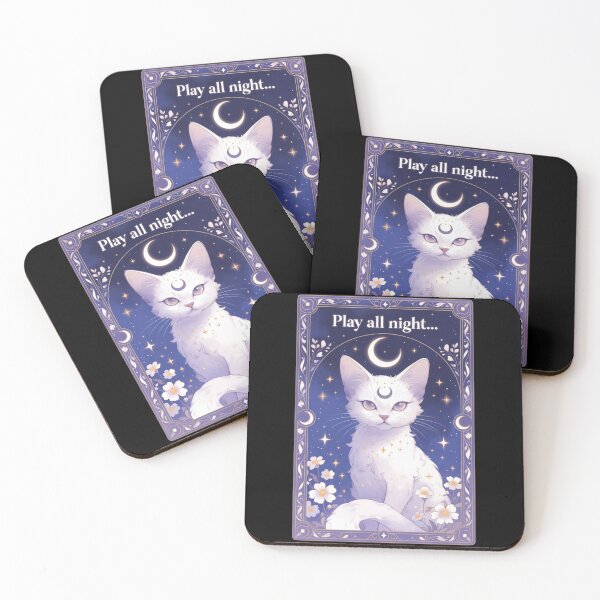 Item preview, Play All Night Moon Cat designed and sold by GrumpySableye.