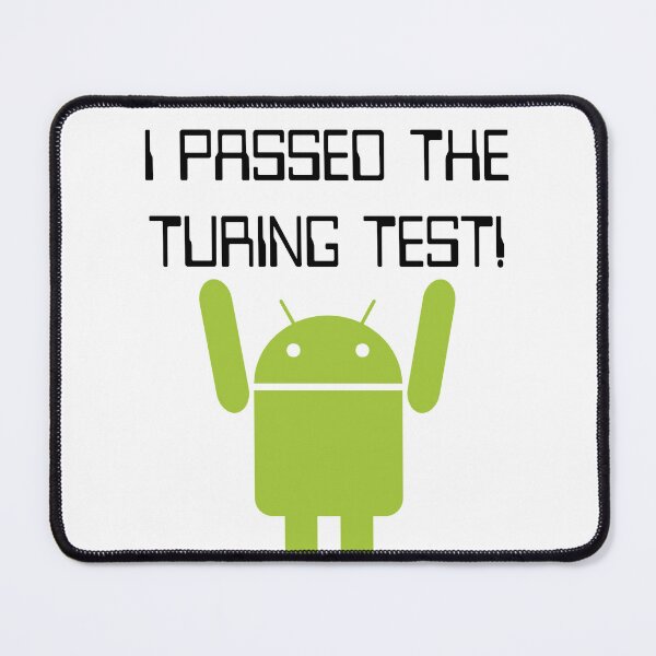 Item preview, Funny Nerdy I Passed The Turing Test Computer Science Teacher Black Text designed and sold by MathWare MathClips.