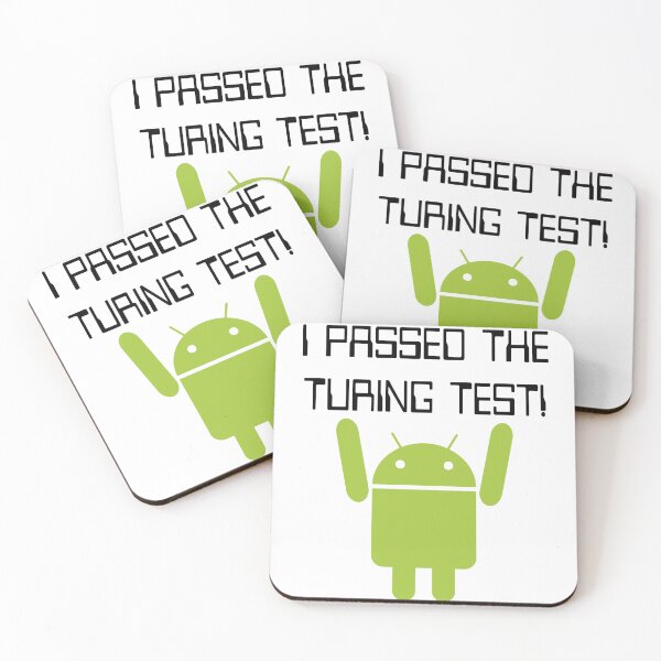 Item preview, Funny Nerdy I Passed The Turing Test Computer Science Teacher Black Text designed and sold by MathWare MathClips.