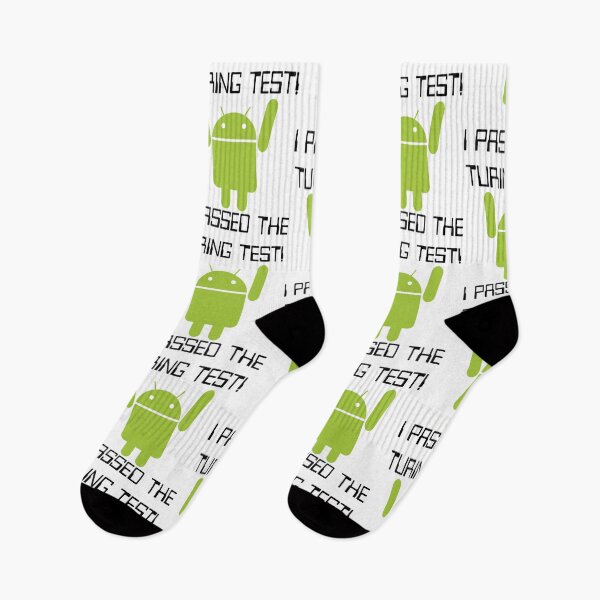 Item preview, Funny Nerdy I Passed The Turing Test Computer Science Teacher Black Text designed and sold by MathWare MathClips.