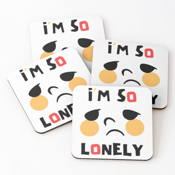 Item preview, “I’m So Lonely – Minimal Emotional Quote T-Shirt” designed and sold by rsuniquestyle.