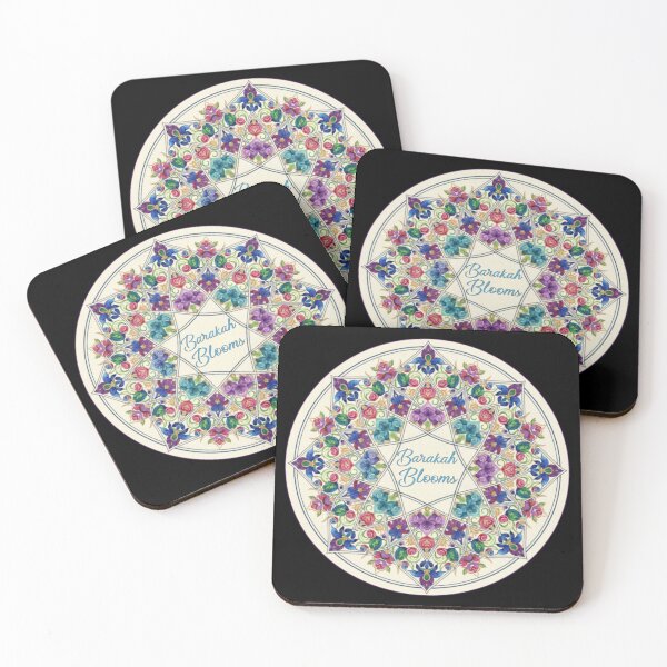 Item preview, Barakah Blooms – Watercolor Floral Islamic Mandala Circle Art designed and sold by D-Islamic.