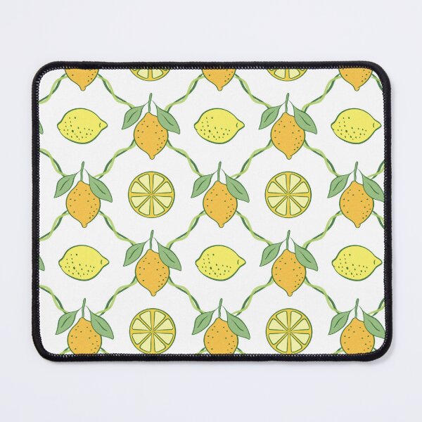 Item preview, Hand-Drawn Yellow & Green Lemon Pattern designed and sold by Olive Lane Creative.