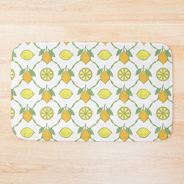 Item preview, Hand-Drawn Yellow & Green Lemon Pattern designed and sold by Olive Lane Creative.