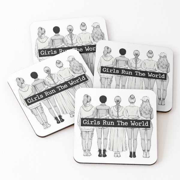 Item preview, Girls Run The World – Feminist Line Art Illustration designed and sold by Senkov.