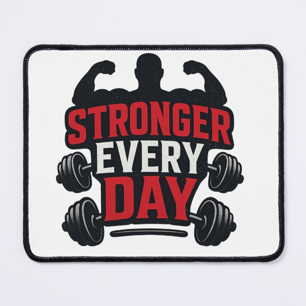 Item preview, “Stronger Everyday – Daily Gym Motivation T-Shirt” designed and sold by rsuniquestyle.