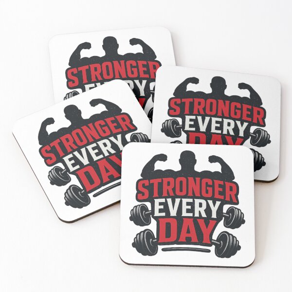 Item preview, “Stronger Everyday – Daily Gym Motivation T-Shirt” designed and sold by rsuniquestyle.