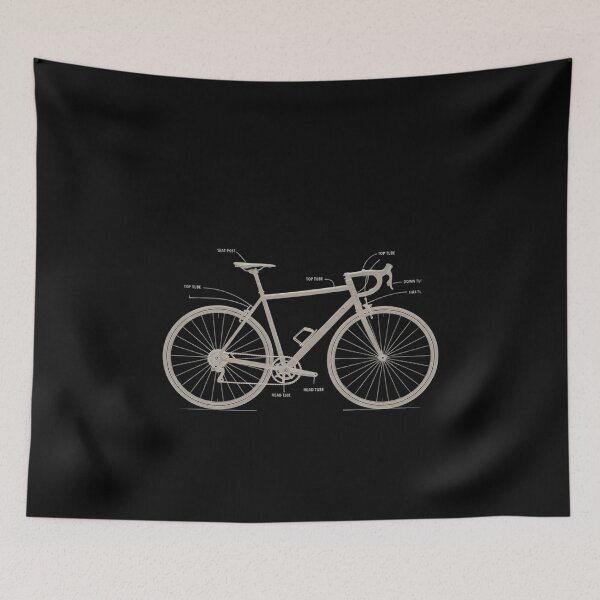 Item preview, Bicycle Cycling Anatomy Road Bike Parts Biking Cyclist designed and sold by AquaKiev.