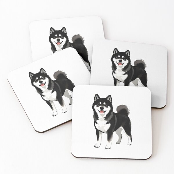 Item preview, Black And White Dog Akita Inu  designed and sold by Uglyandcute.