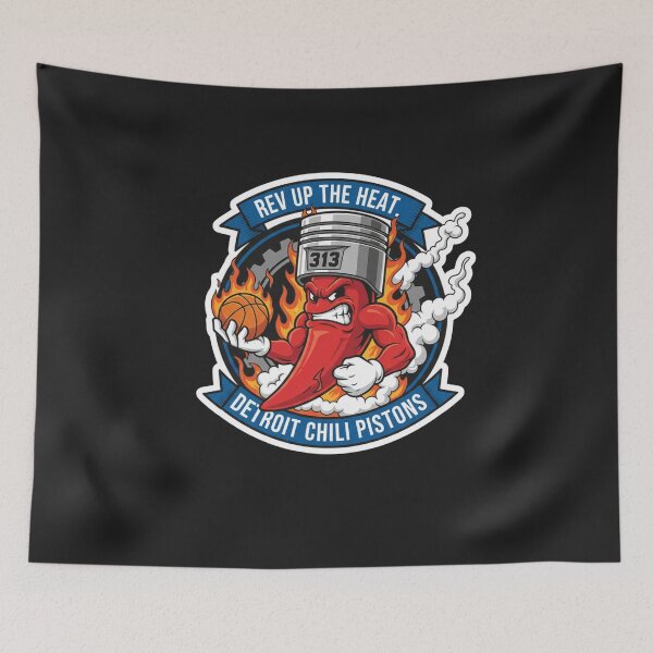 Item preview, DETROIT CHILI PISTONS designed and sold by MilikDesignsPro.