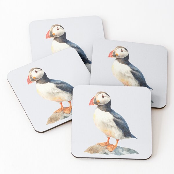 Item preview, Chubby Puffin on a Rock designed and sold by Violet Peonies.