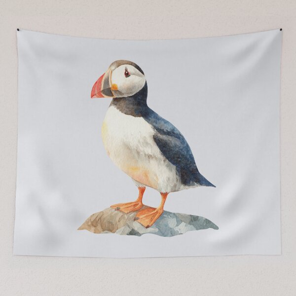 Item preview, Chubby Puffin on a Rock designed and sold by Violet Peonies.