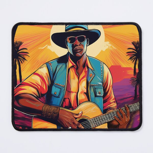 Item preview, Soulful Blues Guitar Poster – Retro Music Art with Vintage Rhythm Vibes designed and sold by oldrockerdudes.