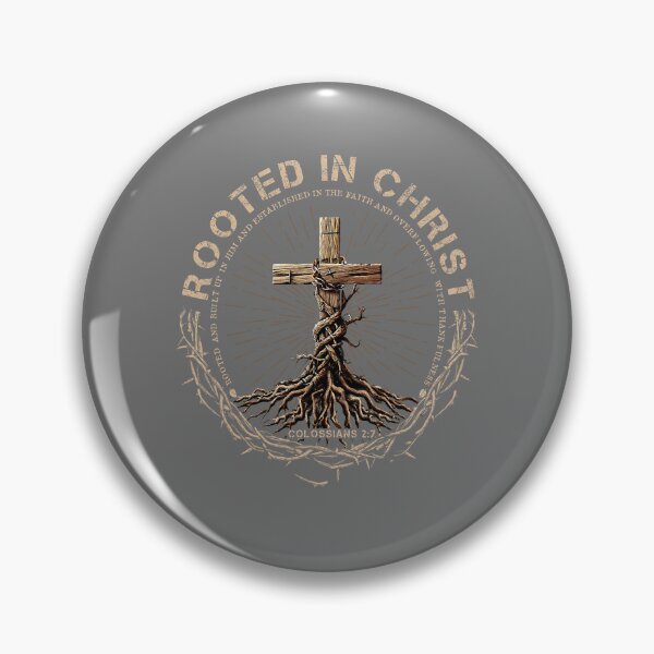 Item preview, Rooted in Christ Jesus Faith Cross Christian Religious designed and sold by KristineLi.