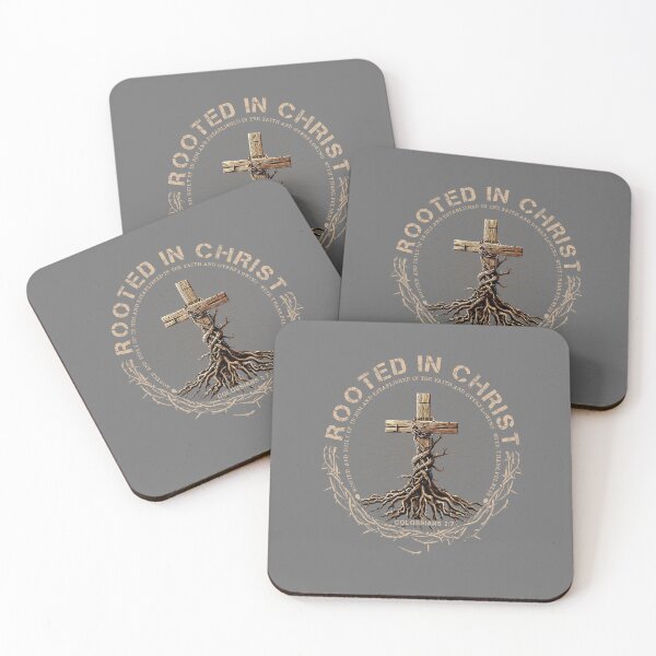 Item preview, Rooted in Christ Jesus Faith Cross Christian Religious designed and sold by KristineLi.