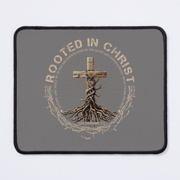 Item preview, Rooted in Christ Jesus Faith Cross Christian Religious designed and sold by KristineLi.
