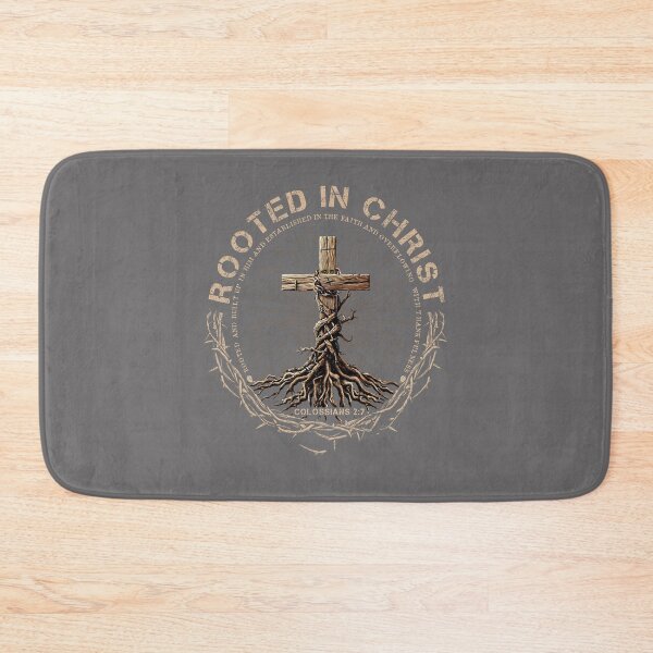 Item preview, Rooted in Christ Jesus Faith Cross Christian Religious designed and sold by KristineLi.