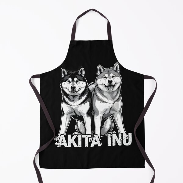 Item preview, Black And White Dog Akita Inu designed and sold by Uglyandcute.