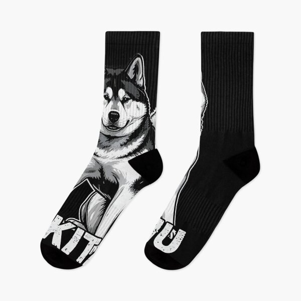 Item preview, Black And White Dog Akita Inu  designed and sold by Uglyandcute.