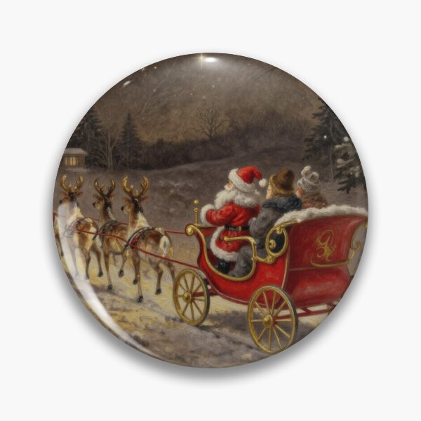 Item preview, Santa's Sleigh Ride through Winter Magic – Merry Christmas in Light and Snow designed and sold by FotoworldEdel.