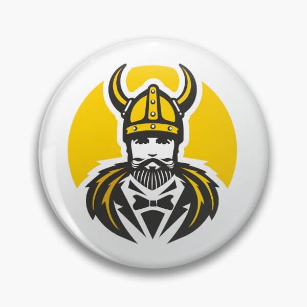 Item preview, Stylized viking warrior in a suit with a horned helmet and beard, graphic logo designed and sold by efa83.