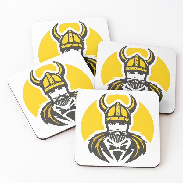 Item preview, Stylized viking warrior in a suit with a horned helmet and beard, graphic logo designed and sold by efa83.