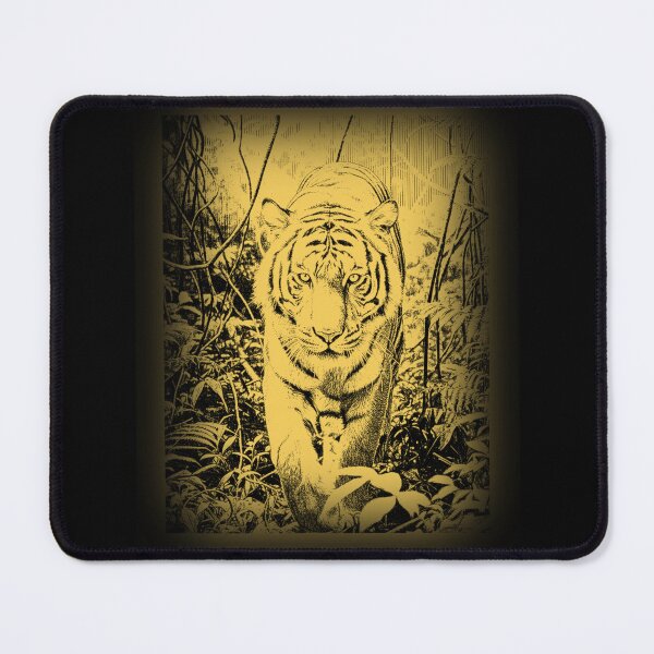 Item preview, Tiger Jungle Golden Wildlife Art designed and sold by RPrintPulse.
