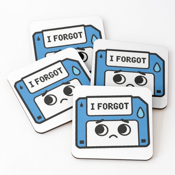 Item preview, I FORGOT – Funny Floppy Disk Retro Memory Meme designed and sold by IODesignsofficial.