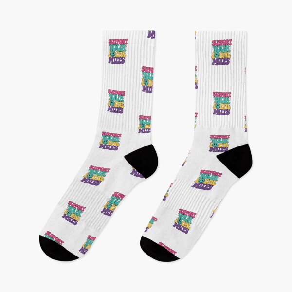 Item preview, Colorful Wavy Typography Support Your Local Milfs Aesthetic designed and sold by HBDStudio.