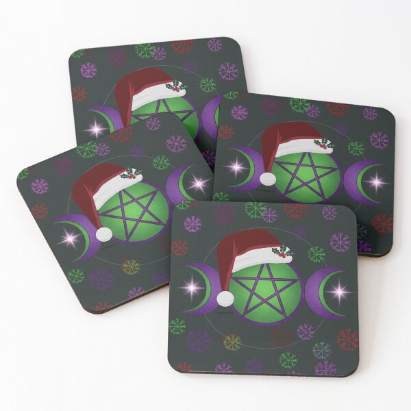 Item preview, Witchmas Triple Moon Pentacle – Santa Hat Holiday Protection Symbol | Witchy Christmas Art by CarmaQuanTarot designed and sold by CarmaQuanTarot.