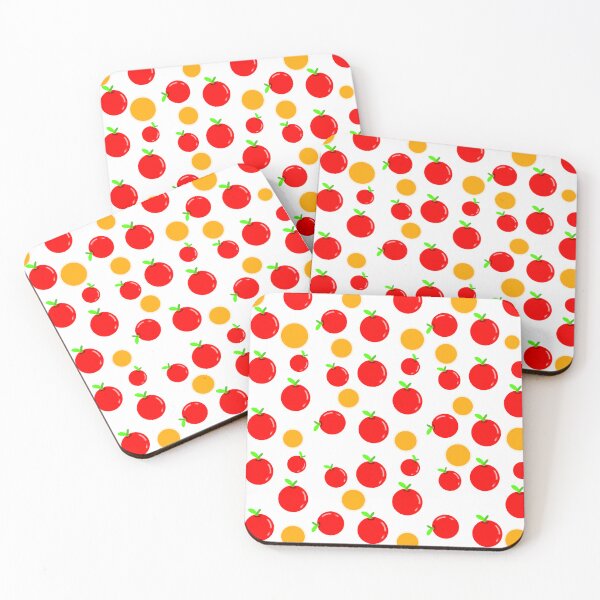 Item preview, Playful Apple and Orange Dot Pattern designed and sold by nighttime1990.