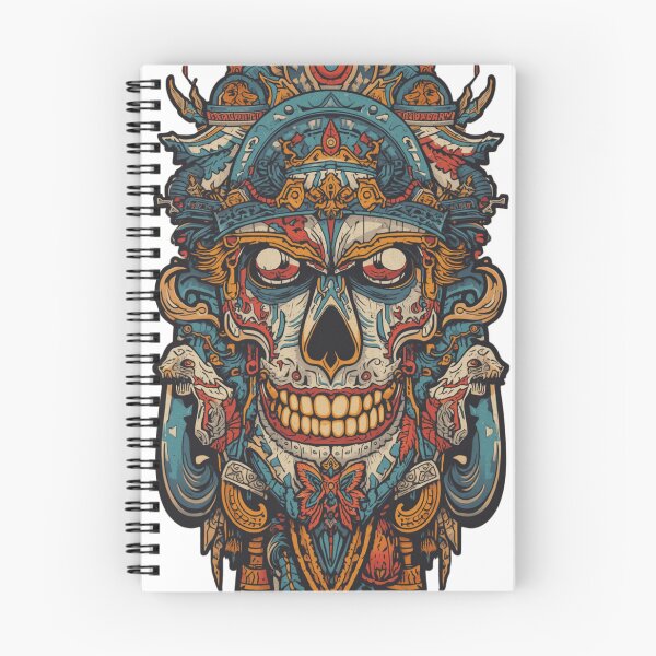 Item preview, Brightly colored skull designed and sold by AttaboyStudio.