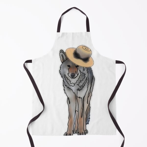 Item preview, Wild Wolf with floppy sun hat with bow  – animalzinhats designed and sold by Ashley’sAnimalz.